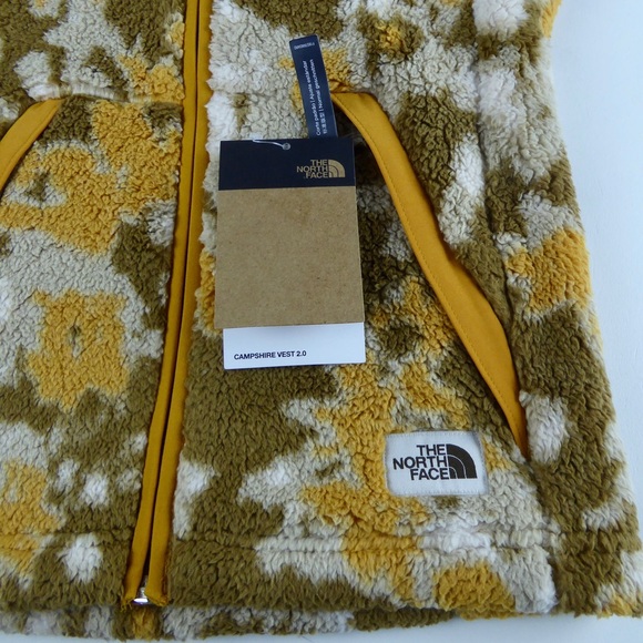 The North Face Camo Campshire 2.0 Vest Standard Fit Full Zip Sherpa Fleece NWT - Picture 2 of 9